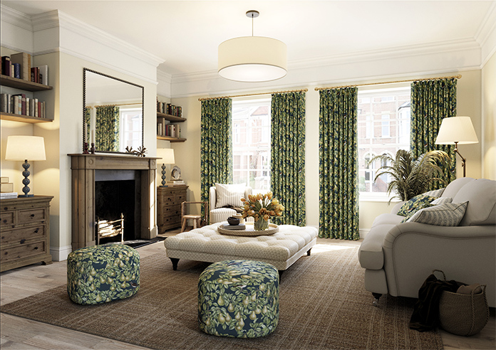 Pears, Silent Night - Made to Measure Curtains - Image 7